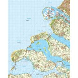 Topografische kaart schaal 1:50.000 (Hoek van Holland ,Brielle ,Hellevoetsluis, Zierikzee)