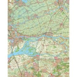 Topografische kaart schaal 1:50.000 (Gouda,Utrecht,Dordrecht,Gorinchem,Oosterhout)