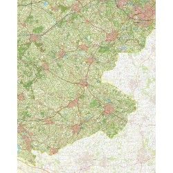 Topografische kaart schaal 1:50.000 (Enschede,Haaksbergen,Lichtenvoorde,Winterswijk)