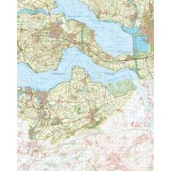 Topografische kaart schaal 1:50.000 (Goes,Tholen,Terneuzen,Hulst,Axel,Bergen op Zoom)