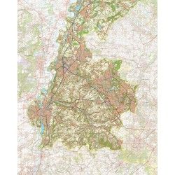 Topografische kaart schaal 1:50.000 (Sittard,Geleen,Heerlen,Maastricht,Valkenburg)