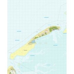 Topografische kaart schaal 1:25.000 (Vlieland)