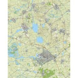Topografische kaart schaal 1:25.000 (Buitenpost, Susrhuisterveen, Drachten, Beetsterzwaag, Bergum)
