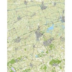 Topografische kaart schaal 1:25.000 (Zuidhorn, Leek, Grijpskerk, Roden, Norg, Marum)