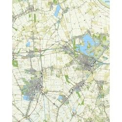 Topografische kaart schaal 1:25.000 (Winschoten, Oude-Pekela, Nieuwe-Pekela, Veendam, Zuidbroek)