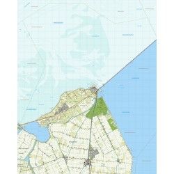 Topografische kaart schaal 1:25.000 (Den Oever, Hippolytushoef, Wieringerwerf, Slootdorp)