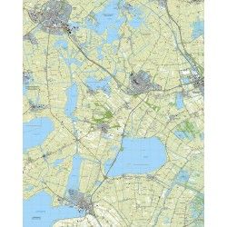 Topografische kaart schaal 1:25.000 (Sneek, Joure, Heernveen, Lemmer, Woudsend)