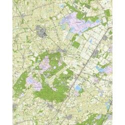 Topografische kaart schaal 1:25.000 (Oosterwolde, Appelscha, Smilde, Dwingeloo, Diever)