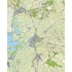 Topografische kaart schaal 1:25.000 (Steenwijk, Meppel, Staphorst, Zwartsluis, Havelte)