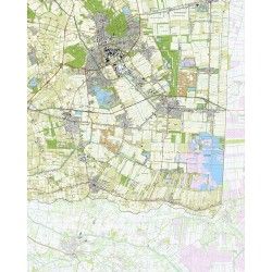 Topografische kaart schaal 1:25.000 (Emmen, Klazienaveen, Schoonebeek, Nieuw-Amsterdam)